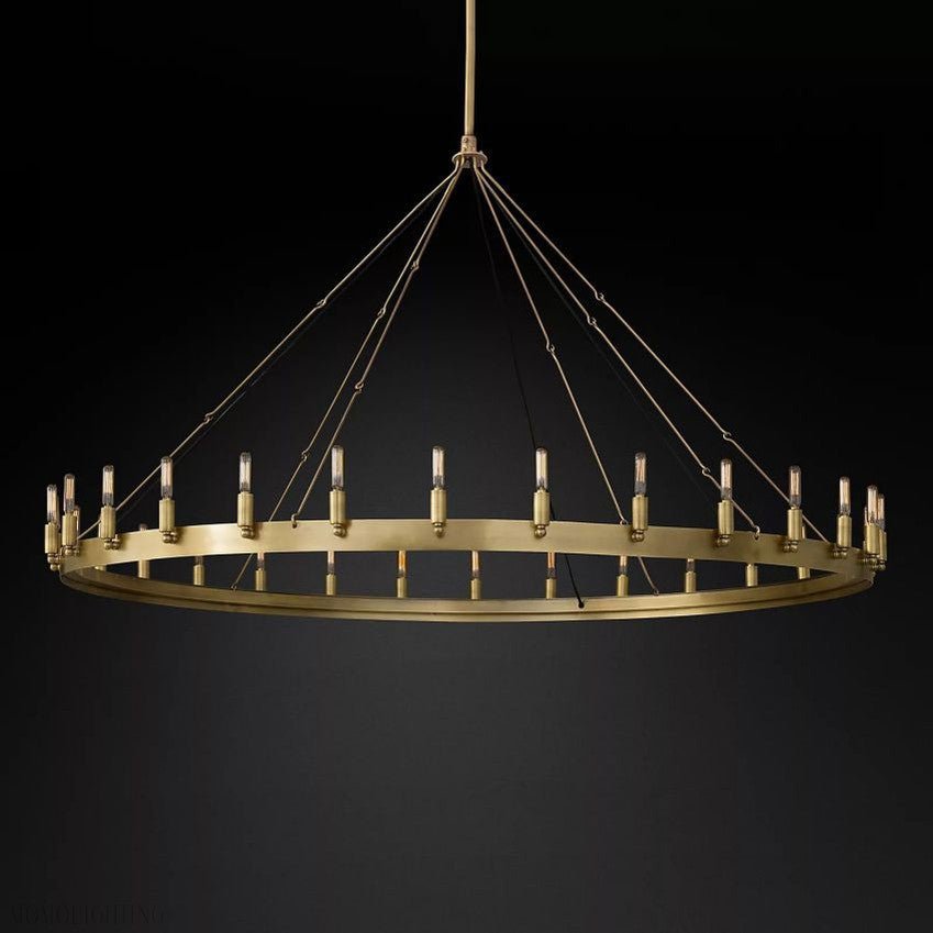 Camino Vintage Filament Round Chandelier-Nobipets