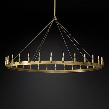 Camino Vintage Filament Round Chandelier-Nobipets