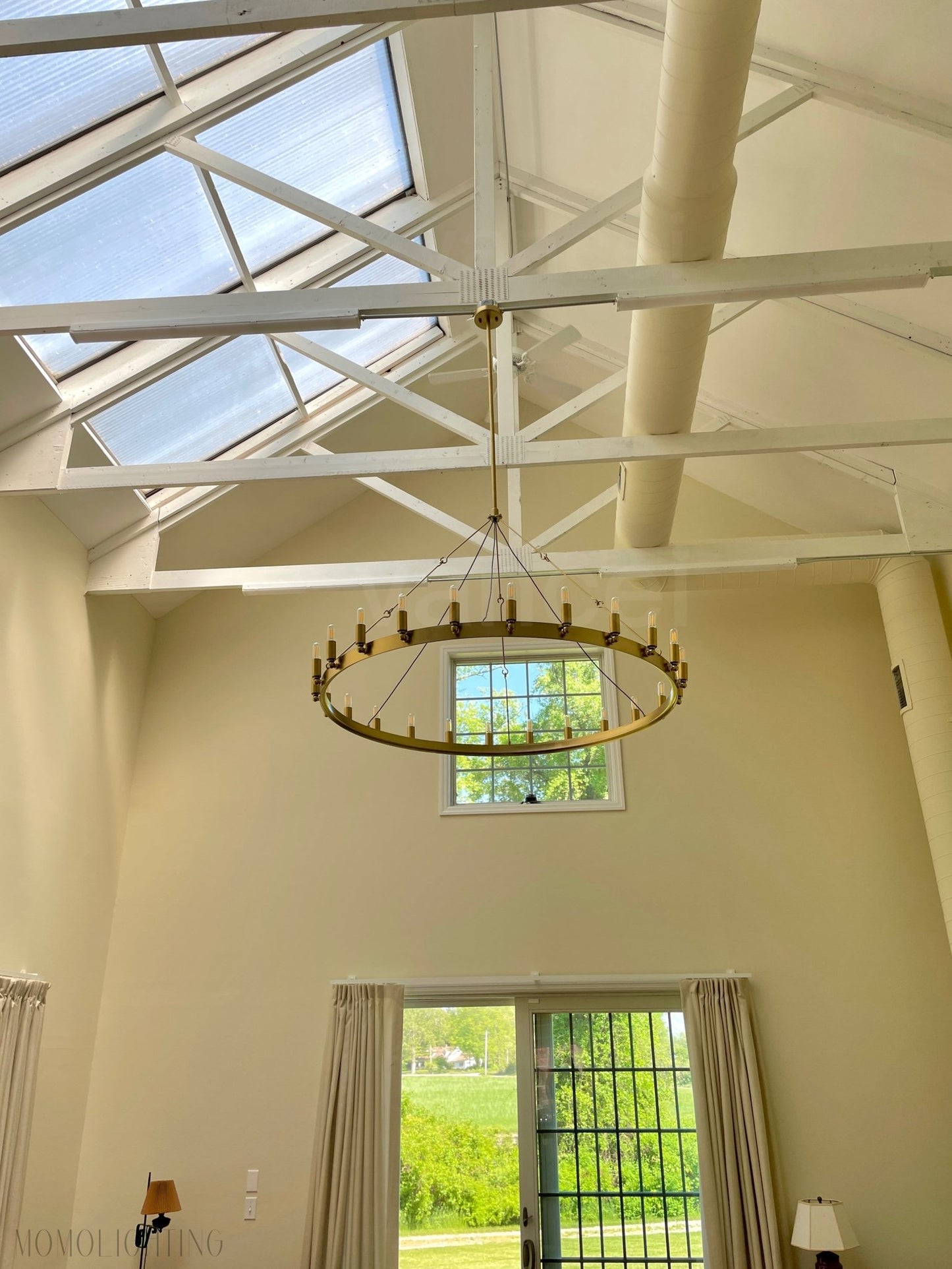Camino Vintage Filament Round Chandelier-Nobipets