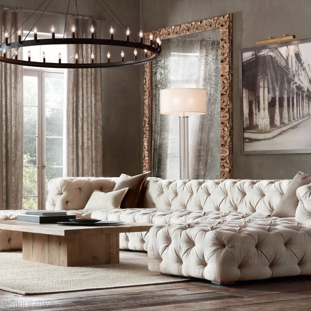 Camino Vintage Filament Round Chandelier-Nobipets