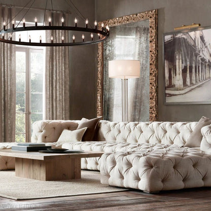 Camino Vintage Filament Round Chandelier-Nobipets