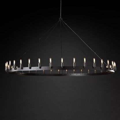 Camino Vintage Filament Round Chandelier-Nobipets