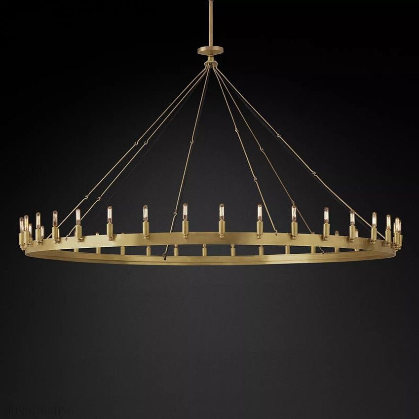 Camino Vintage Filament Round Chandelier-Nobipets