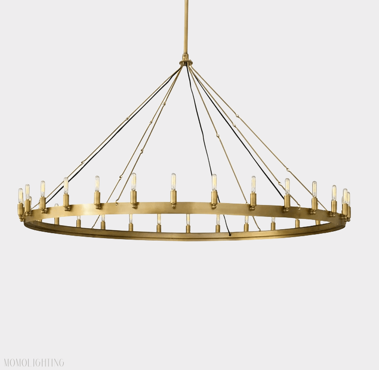 Camino Vintage Filament Round Chandelier-Nobipets