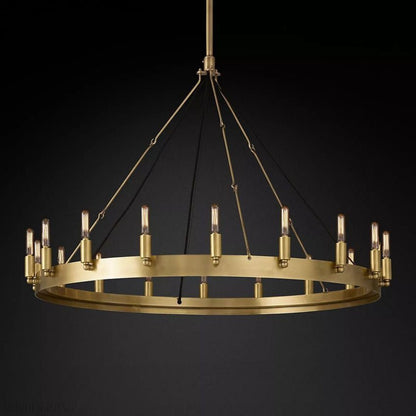 Camino Vintage Filament Round Chandelier-Nobipets