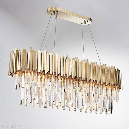 Candi Crystal Chandelier for Dining Room-Nobipets