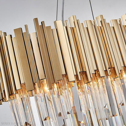 Candi Crystal Chandelier for Dining Room-Nobipets