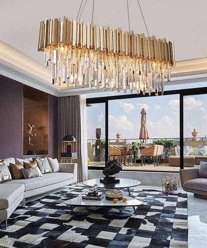 Candi Crystal Chandelier for Dining Room-Nobipets