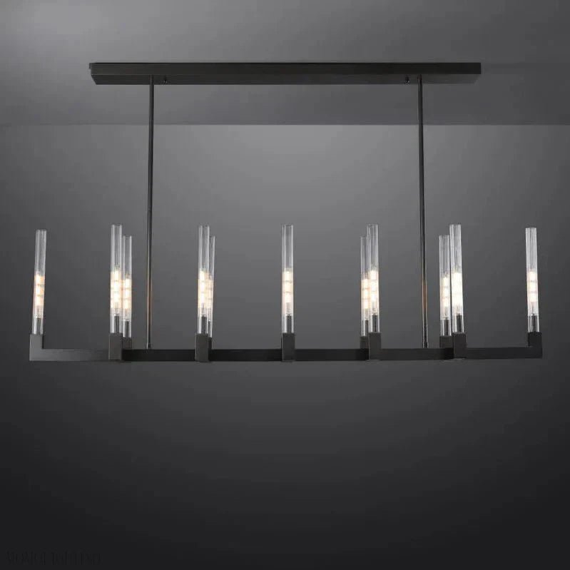 Candlestick Linear Chandelier 55"-Nobipets