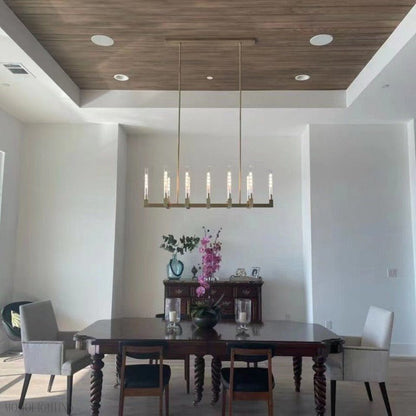 Candlestick Linear Chandelier 55"-Nobipets