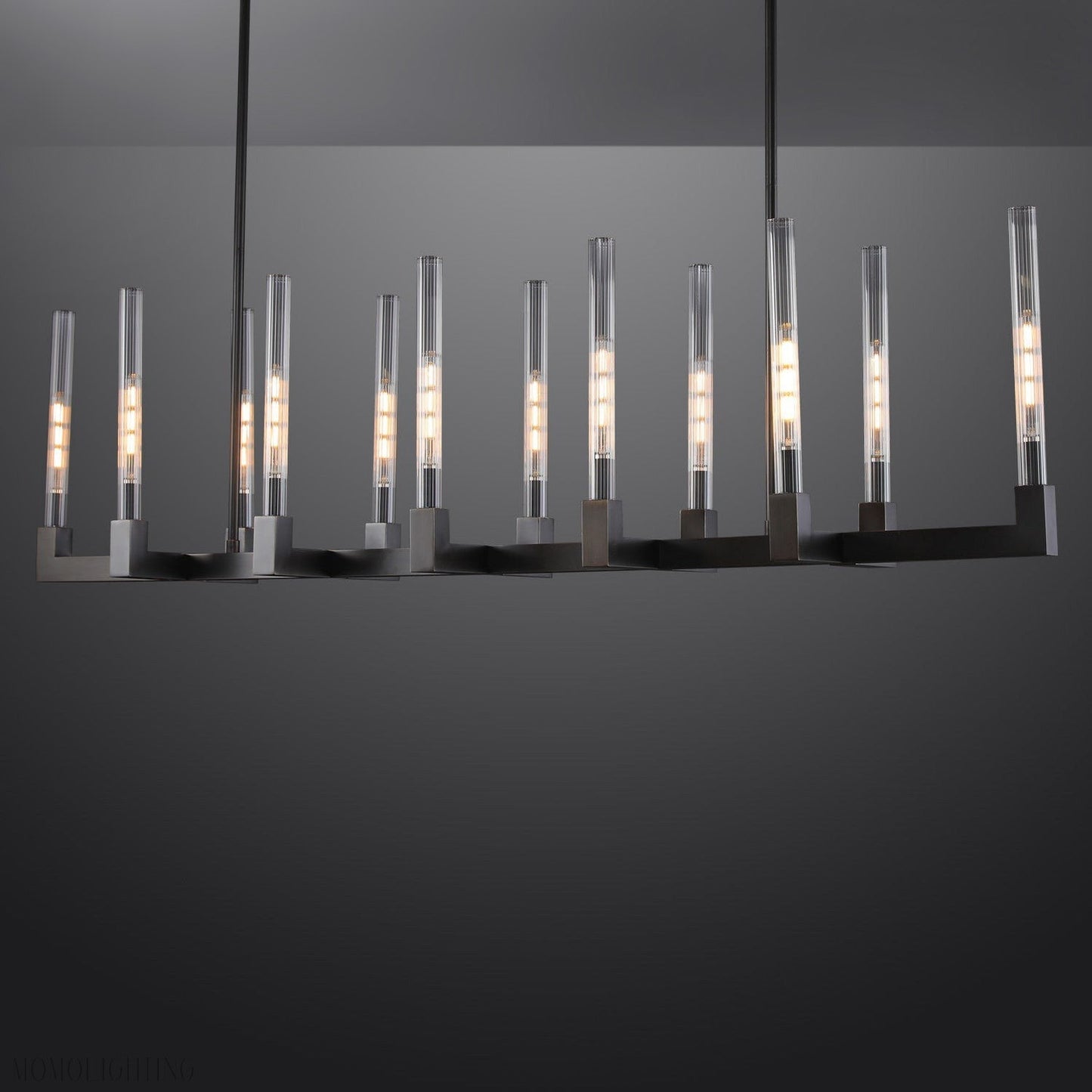 Candlestick Linear Chandelier 55"-Nobipets