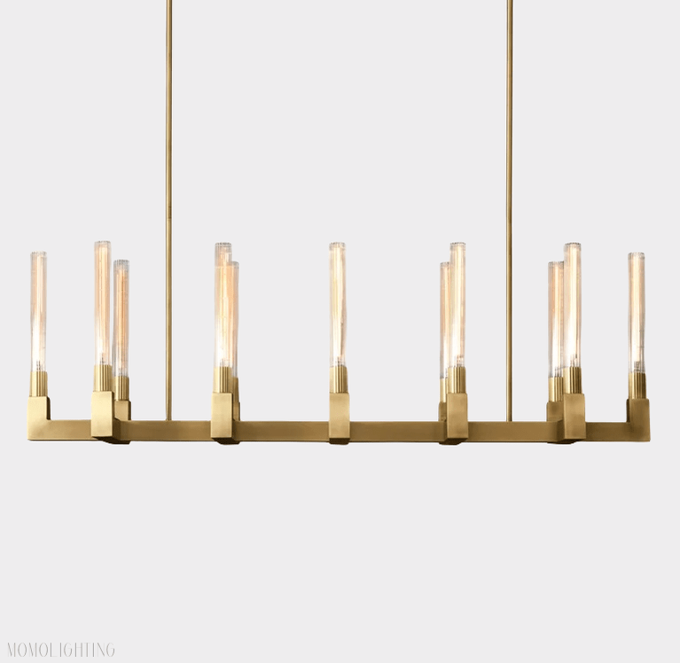 Candlestick Linear Chandelier 55"-Nobipets