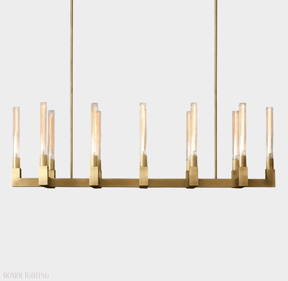 Candlestick Linear Chandelier 55"-Nobipets