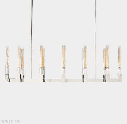 Candlestick Linear Chandelier 55"-Nobipets