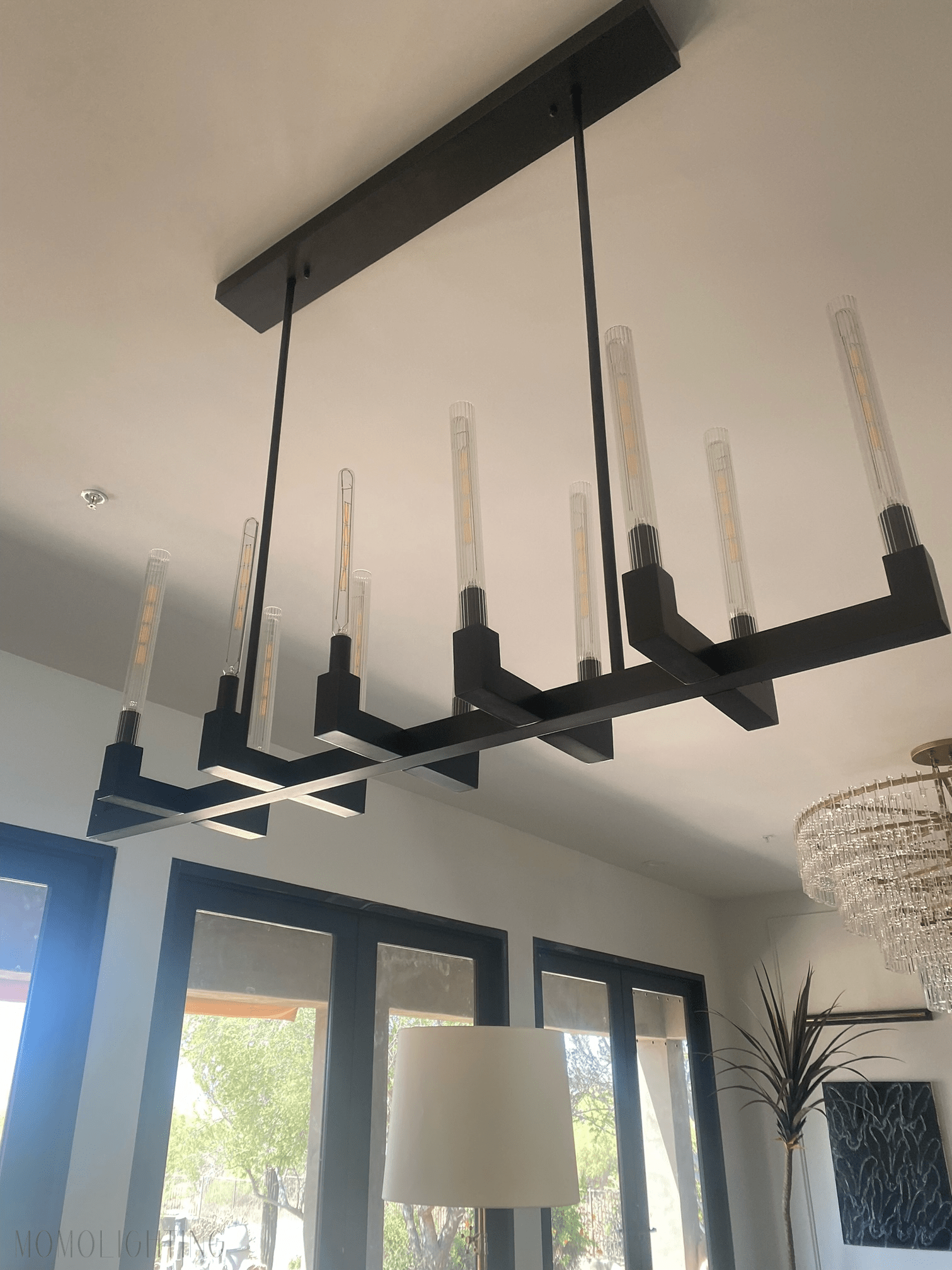 Candlestick Linear Chandelier 55"-Nobipets