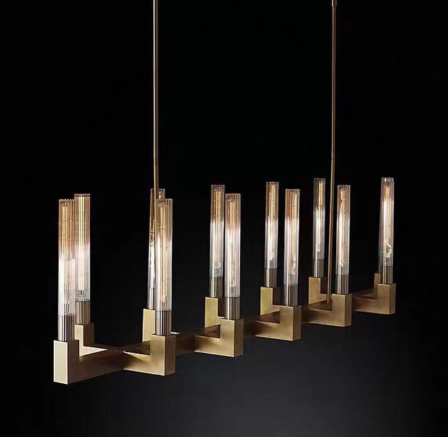 Candlestick Linear Chandelier 55"-Nobipets