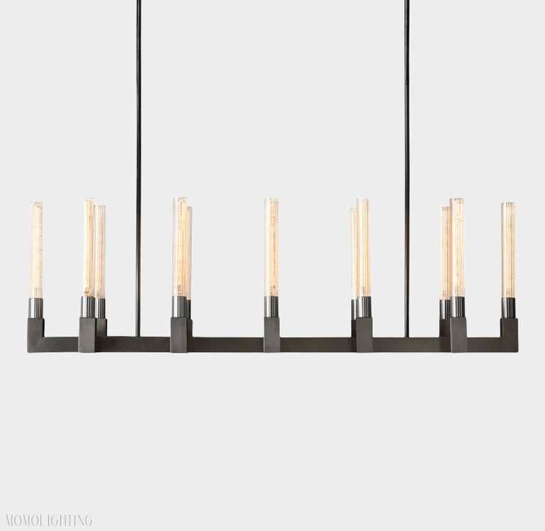 Candlestick Linear Chandelier 55"-Nobipets