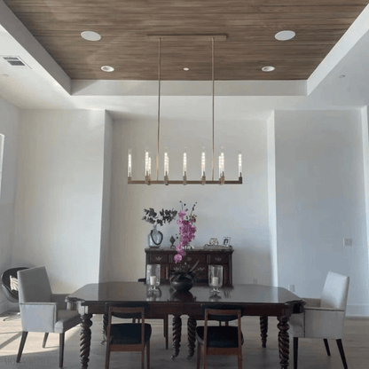 Candlestick Linear Chandelier 55"-Nobipets