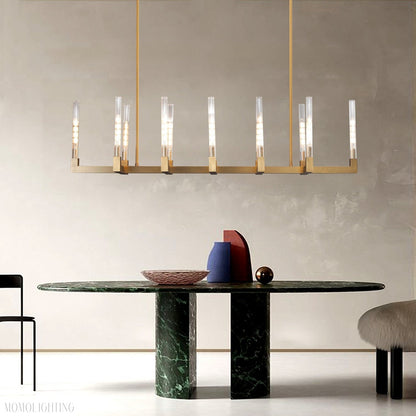 Candlestick Linear Chandelier 67"-Nobipets