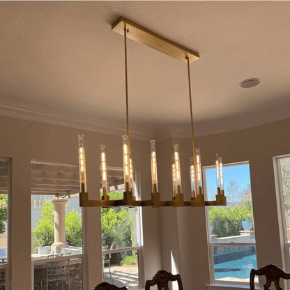 Candlestick Linear Chandelier 67"-Nobipets