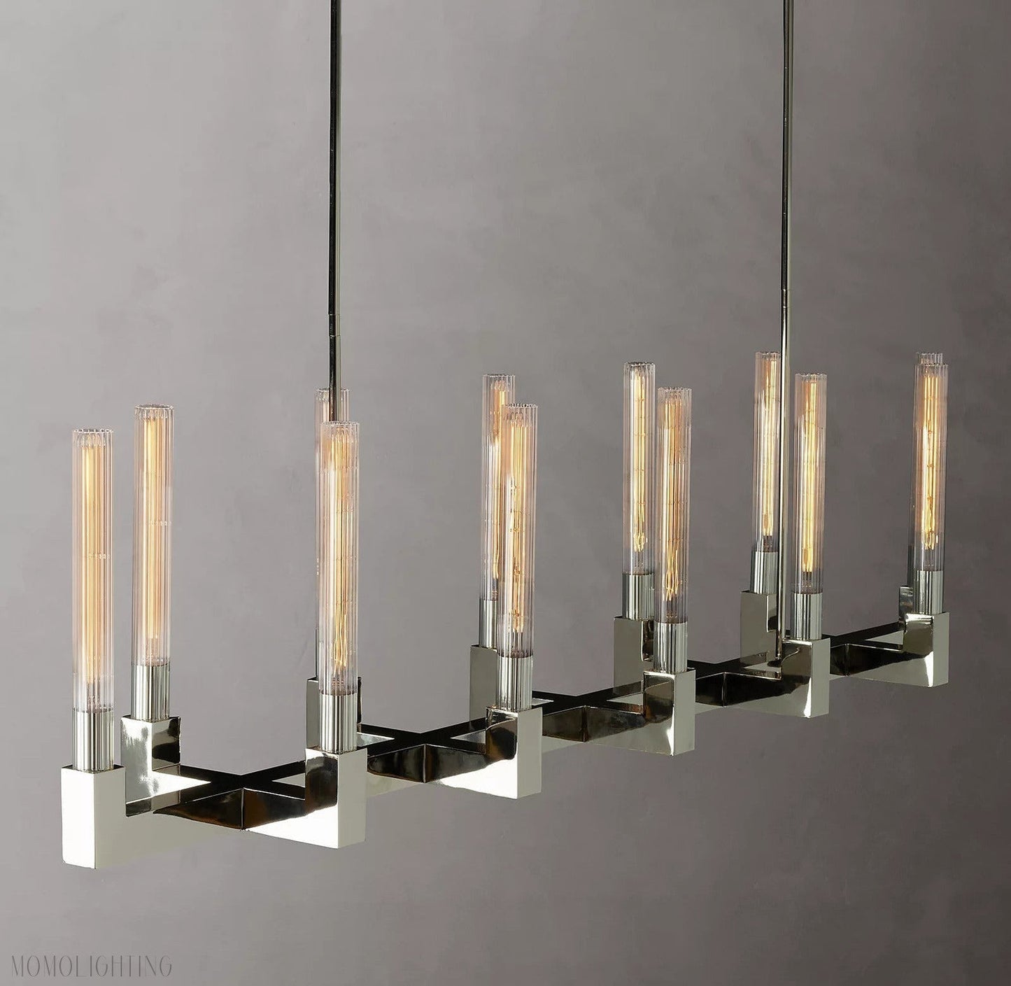 Candlestick Linear Chandelier 67"-Nobipets