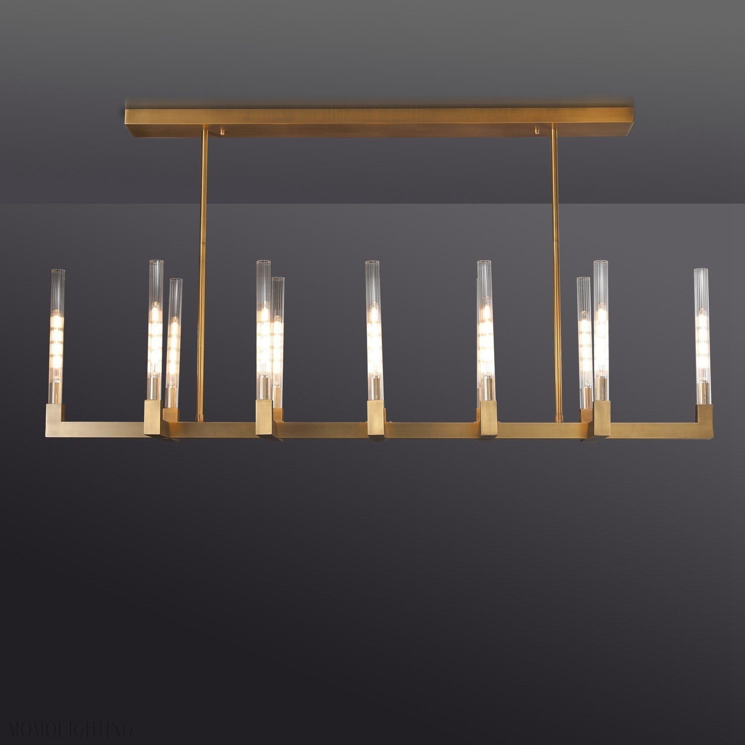 Candlestick Linear Chandelier 67"-Nobipets