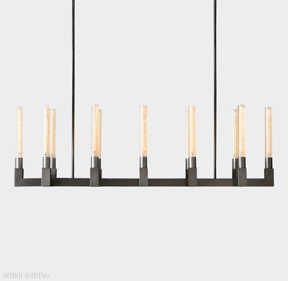 Candlestick Linear Chandelier 67"-Nobipets