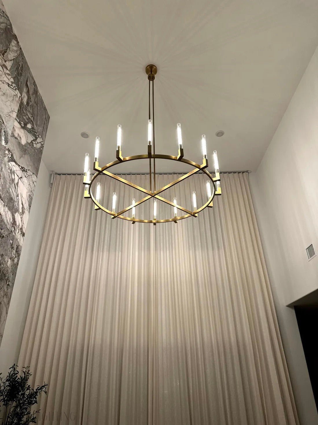 Candlestick Round Chandelier 36" 60” 72"-Nobipets