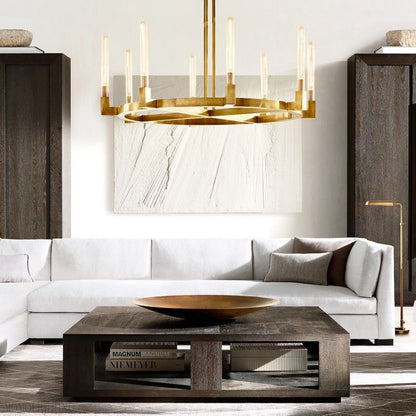 Candlestick Round Chandelier-Nobipets