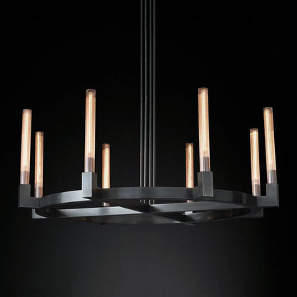 Candlestick Round Chandelier-Nobipets