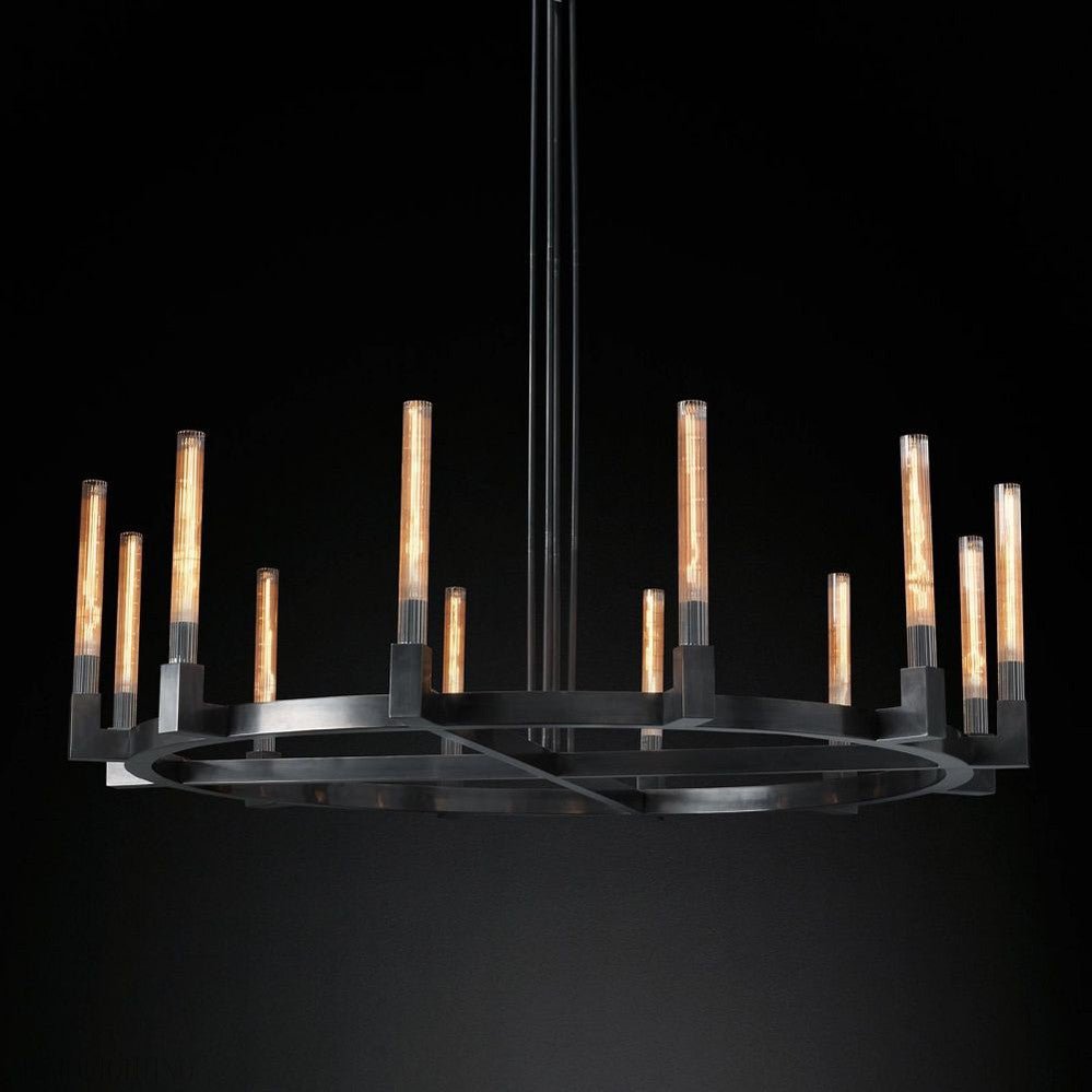 Candlestick Round Chandelier-Nobipets