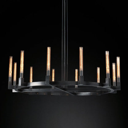 Candlestick Round Chandelier-Nobipets