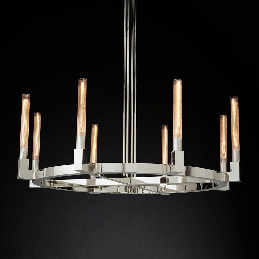Candlestick Round Chandelier-Nobipets