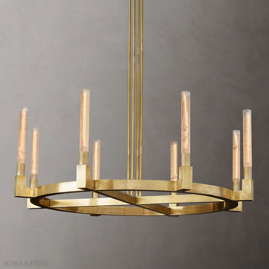 Candlestick Round Chandelier-Nobipets