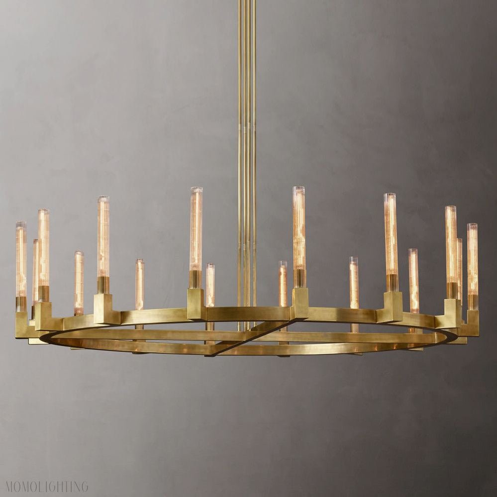 Candlestick Round Chandelier-Nobipets