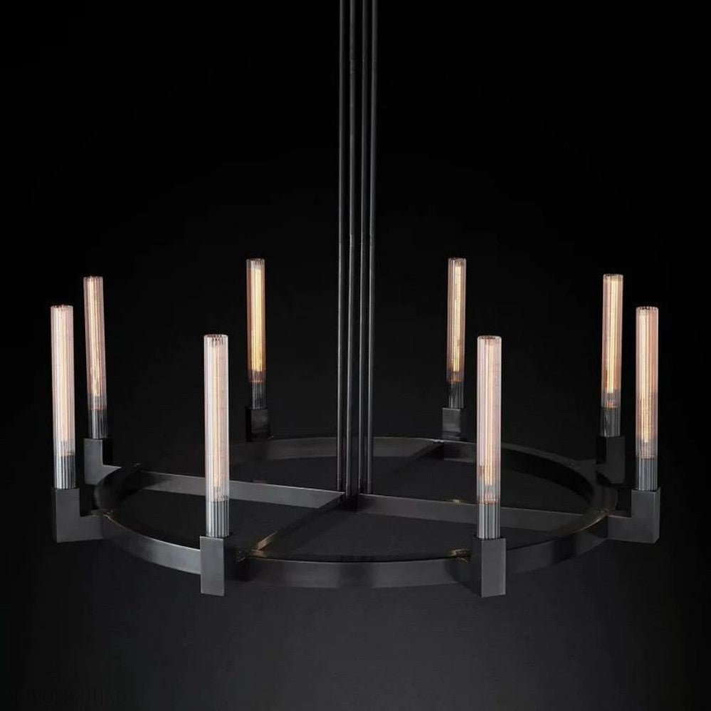 Candlestick Round Chandelier-Nobipets