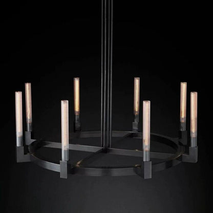 Candlestick Round Chandelier-Nobipets
