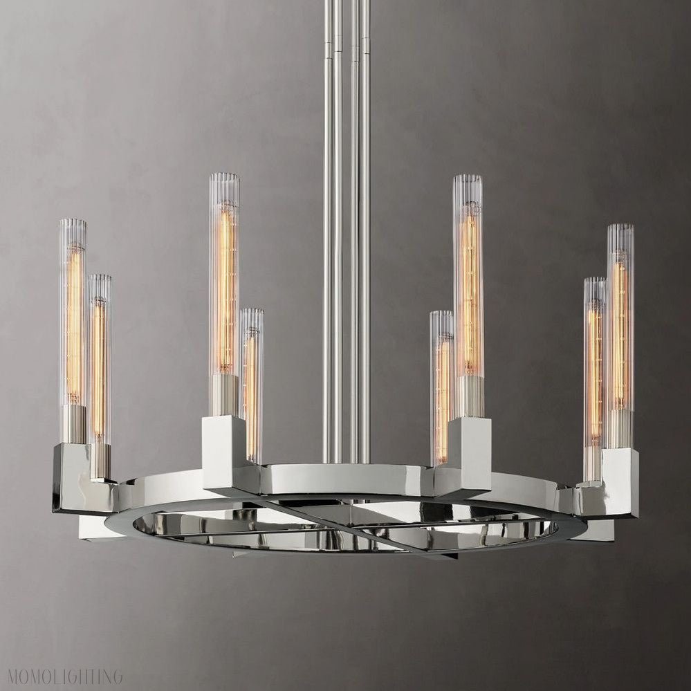 Candlestick Round Chandelier-Nobipets