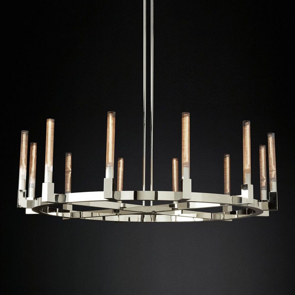Candlestick Round Chandelier-Nobipets