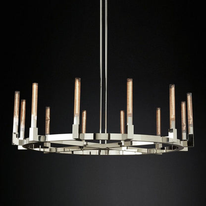 Candlestick Round Chandelier-Nobipets