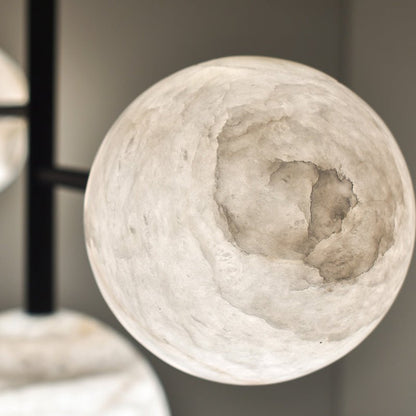 Carol Sphere Delight - Modern Artistic Alabaster Chandelier Light-Nobipets