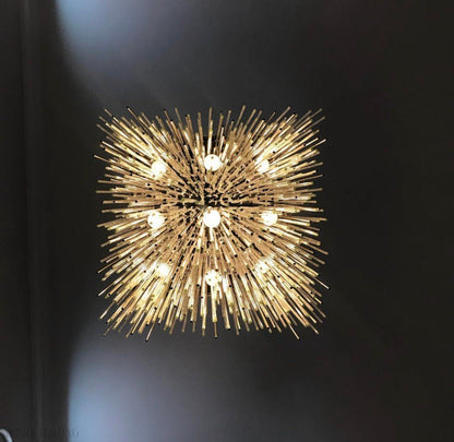 Cascade Glass Rectangular Chandelier 54"-Nobipets