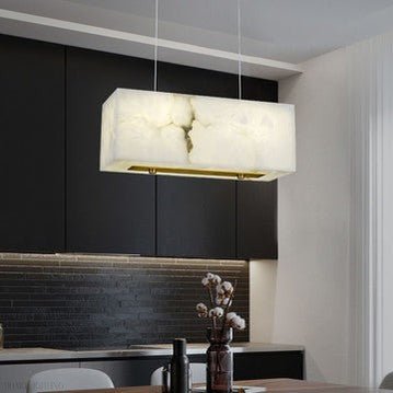 Charlene Marble Cubic Dining Area Chandelier-Nobipets