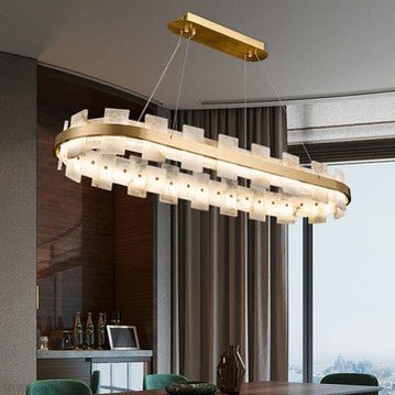 Charlene Marble Gol Modern Chandelier-Nobipets