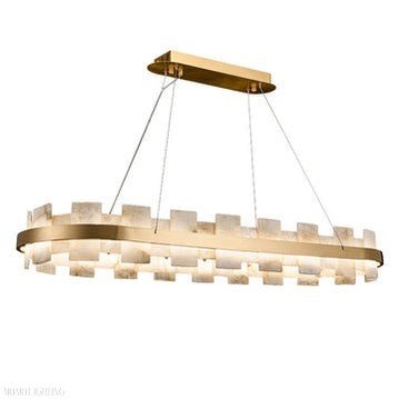 Charlene Marble Gol Modern Chandelier-Nobipets