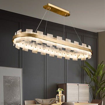 Charlene Marble Gol Modern Chandelier-Nobipets