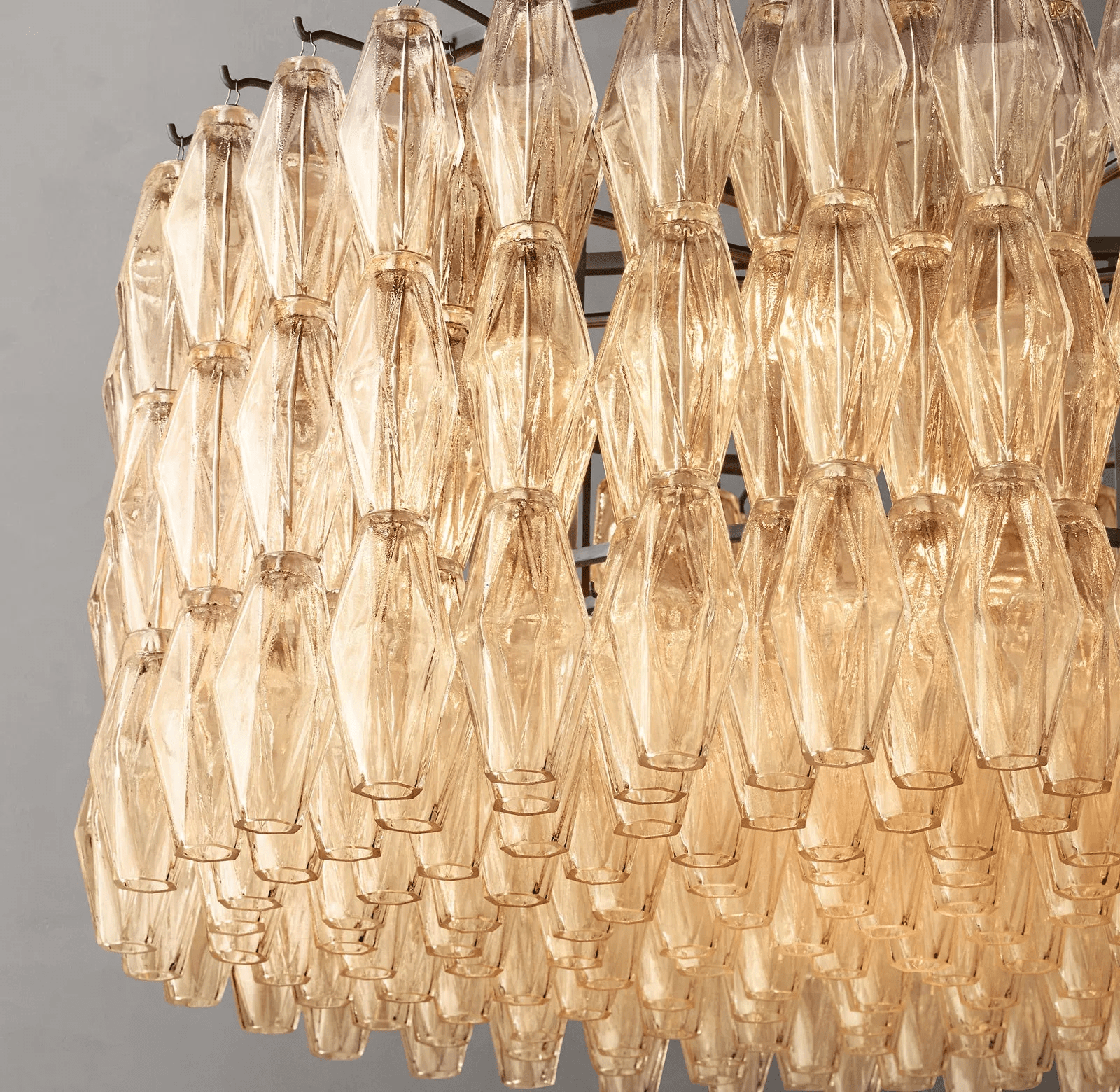 Chiara Glass Round Chandelier D37"-Nobipets