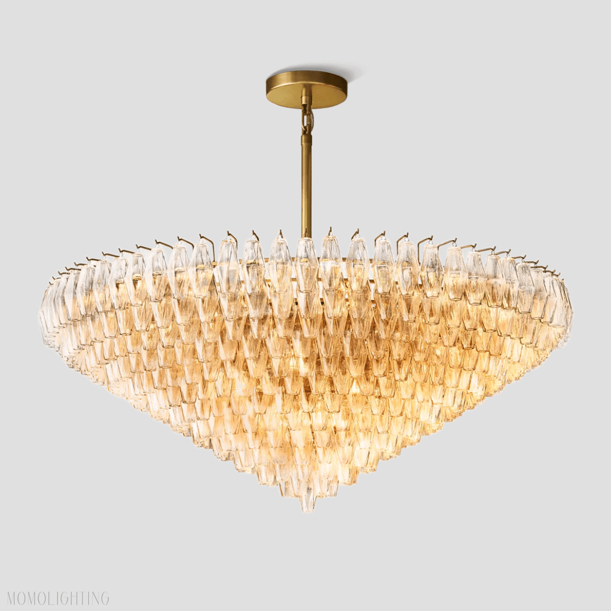 Chiara Glass Tiered Round Chandelier 61"-Nobipets