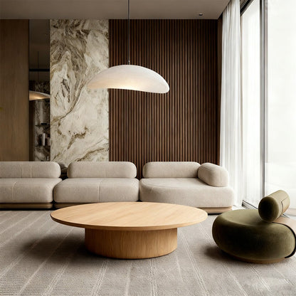 Cirglam Pedestal Round Coffee Table