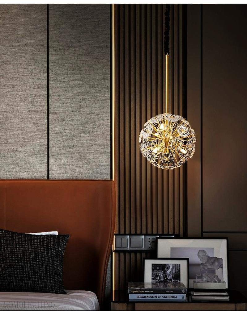 Classic Brass Dandelion Chandelier-Nobipets